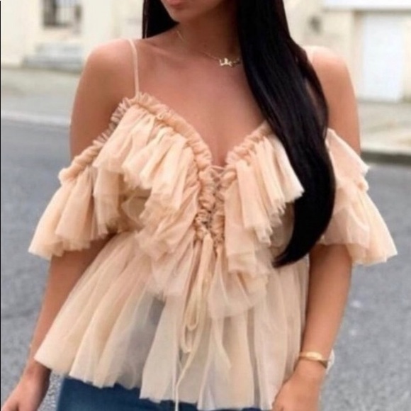 Off Shoulder Ruffled Top - Picture 1 of 1
